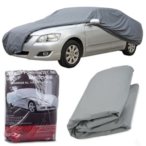 Huse Auto Premium din PEVA – Protecție Superioară împotriva Praf, Ploii, Soarelui și Zăpezii, Material Impermeabil și Rezistent UV, Elastic de Compresie Puternic, Gri Argintiu - Img 1