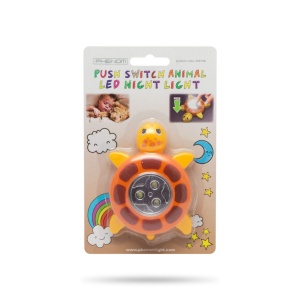 Lampă de Veghe Decorativă "Broasca Ţestoasă" cu Buton – Funcționare pe Baterii, Ideală pentru Camera Copiilor, Diametru 10 cm, 3 LED-uri - Img 3