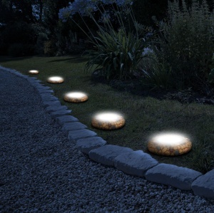 Lampa Solara Detasabila LED Stony - Alb Cald - Transforma-ti Gradina cu Stil si Lumina - Img 1