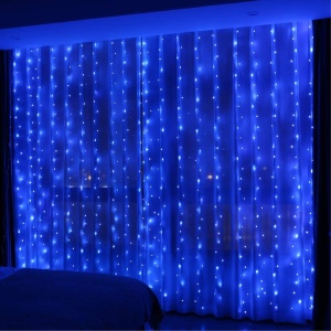 Lumină LED Pentru Craciun, Instalatie de Perdea, 8 Moduri de iluminare, potrivite pentru dormitor, interior, exterior, nunți, petreceri. - Img 5
