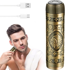 Mini shaver trimmer pentru barbă, față și corp - Epilator portabil și precis pentru bărbați - Img 3