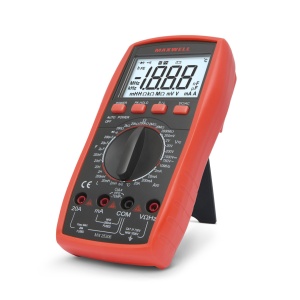 Multimetru Digital Avansat cu Măsurare Temperatură, Frecvență și Inductanță - True RMS, Carcasă Robustă, Ecran Iluminat, 190x95x30 mm - Img 1