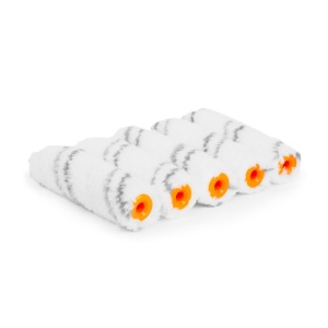 Rolă de Vopsit Profesională Acril, 100 mm, 5 Bucăți per Pachet - Perfectă pentru Tavan și Pereți, Absorbție Ridicată și Aplicare Uniformă - Img 1