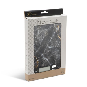 Cântar de Bucătărie Digital Practic și Elegant - Măsură Precisă în 4 Unități, Design Modern cu Capac din Sticlă, Ușor de Curățat, 5 kg Capacitate - Ideal pentru Coacere și Gătit - Img 3