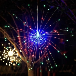 Instalatie De Craciun Tip 5 Focuri De Artificii Decorative, Interconectabila, 500 LED-uri, 8 Moduri De Iluminare, Lungime 5m, Multicolora - Img 6