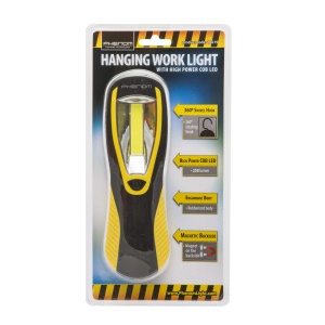 Lampă de Lucru COB-LED PHENOM, Ultra-Luminos, 250 Lumeni, Mâner Ergonomic, Design Rotativ, Bază Magnetică, Rezistentă la Apă și Praf - Ideală pentru Auto, Camping, Urgențe - Img 3