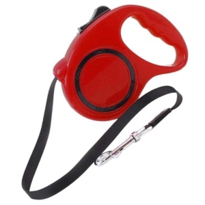  Lesă Retractabilă pentru Câini Roll Leash – Confortabilă, Puternică, 3/5m, pentru Câini de Până la 11/15kg, cu Buton de Frână și Blocare