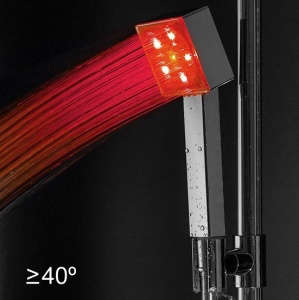 Para Dus cu Led Colorat si Senzor de Temperatura