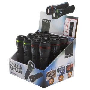 Phenom - Lanternă LED Ultra-Luminosă, Compactă și Rezistentă la Apă, Zoom Reglabil, Mâner Antiderapant, Ideală pentru Drumeții și Camping, Funcționează cu Baterii AAA - Img 4
