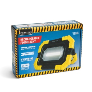 Proiector Multifuncțional PHENOM - LED COB de Mare Putere, 16W, 1000 Lumeni, 6 Ore Autonomie, Încărcare USB Type-C, Rezistent la Apă și Praf, Ideal pentru Ateliere și Gospodării - Img 3