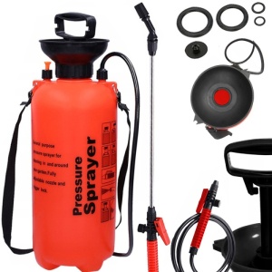 Pulverizator de presiune manual pentru grădină cu lance lungă și curea, capacitate 5L, 8L, 10L - Img 1