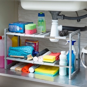 Raft extensibil multifuncțional - Ideal pentru bucătării, băi, depozite