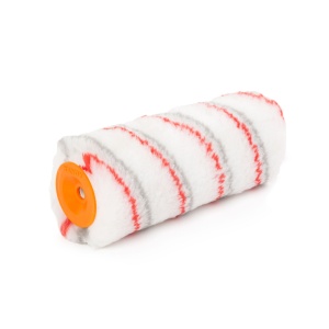 Rola pentru Vopsit de Înaltă Calitate, Poliester, 180 mm, Rosu/Gri - Absorbție Superioară și Aplicare Uniformă a Vopselei și Adezivilor - Img 1