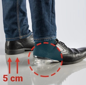 Talonete inaltatoare din gel de silicon suport calcaie, lavabile, marime unica, unisex