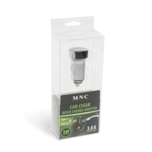 Adaptor Auto DELIGHT - Încărcare Rapidă, Type-C / PD și USB, Metalic, Compact, 18W, pentru iPhone, Google Pixel, Samsung, Argintiu/Negru - Img 3