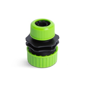 Adaptor Conector Furtun de Gradina - Plastic Durabil - Compatibil 1/2" și 3/4" - Verde/Negru - Ușor de Aplicat - Img 1