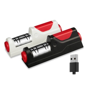 Dispozitiv Profesional pentru Ascutirea Cutitelor - Aparat Electric Ascutit Cutite cu Acumulator - Negru