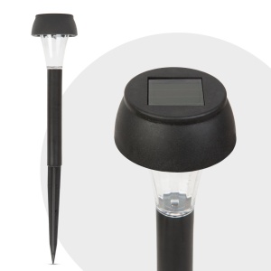 Lampă Solară LED - Alb Rece - Negru - Material Plastic: Un Plus de Lumină și Stil Grădinii Tale - Img 2