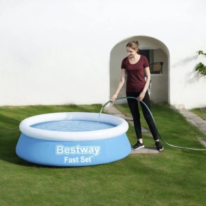 Piscină cu Colier Gonflabil 183 x 51 cm – Instalare Ușoară, Material Durabil DuraPlus™, Capacitate 940L - Img 1