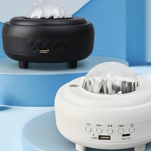 Proiector LED Nocturn cu Proiecții Stelare și Aurora Borealis, Difuzor Bluetooth - Magie Nocturnă, Lumină Relaxantă, Conectivitate Bluetooth - Img 3