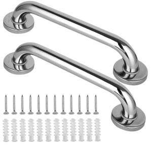 Set 2 x Maner Tip Bara de Sustinere si Siguranta pentru Baie BellFyd®, din Oțel Inoxidabil, Suport pentru Duș și Cadă, Rezistent la Coroziune, Suporta 200 kg - Img 1