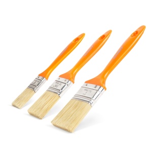 Set pensule cu mâner din plastic - 3 piese 1" / 1,5" / 2", Ideal pentru Vopsitorie Profesională - Img 1