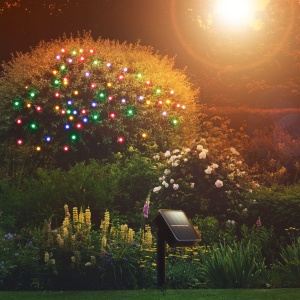 Șir de Lumini LED Solare Decorative "Grădina Edenului" - 50 LED-uri Colorate, Funcționare Autonomă, 5+2m, Ideal pentru Grădină și Terasă - Img 2
