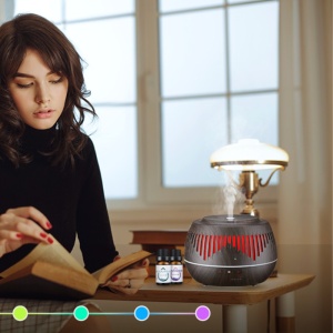 Umidificator Ultrasonic Profesional BBK®, cu Difuzor Pentru Uleiuri Esențiale, 7 Culori Interschimbabile si Telecomanda - Img 3