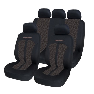 Huse Scaune Auto Universale Premium CARGUARD Bej+Negru - Confort Superior și Protecție Elegantă pentru Interiorul Mașinii Tale, Set Complet, Compatibil Airbag - Img 1