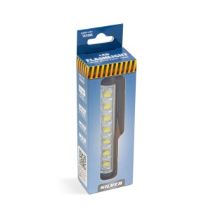 Lanternă LED Multifuncțională Phenom, Mod Lumină de Lucru, Baterie 400mAh, XPE + LED SMD, 500lm, IP55, Design Argintiu - Ideală pentru Asamblare, Ciclism, Pescuit - Img 3