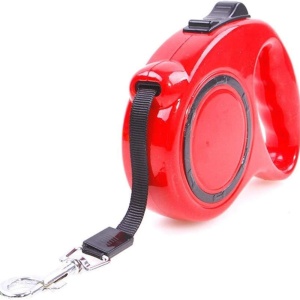  Lesă Retractabilă pentru Câini Roll Leash – Confortabilă, Puternică, 3/5m, pentru Câini de Până la 11/15kg, cu Buton de Frână și Blocare