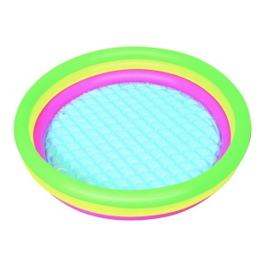 Piscină gonflabilă pentru copii curcubeu - 152 cm | Stabilitate excelentă | Vinil durabil | 3 inele colorate | Capacitate 211 L - Img 4