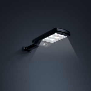 Proiector Solar cu Senzor de Mișcare pentru Perete, 6 LED-uri COB, Iluminare Automată 300 Lumeni, Rezistent la Apă IP65, Montare Ușoară, Negru - Img 2