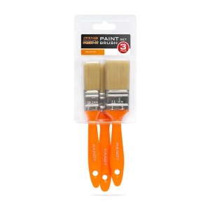 Set pensule cu mâner din plastic - 3 piese 1" / 1,5" / 2", Ideal pentru Vopsitorie Profesională - Img 2