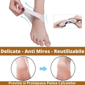 Talonete din Silicon pentru Protectia Calcaiului, Ameliorarea Durerilor si Vindecarea Calcaielor Crapate