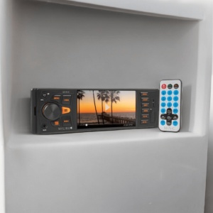 Unitate multimedia auto Malibu Star 1 DIN cu amplificator 4x50W, ecran LCD 4", Bluetooth 5.0, USB, MicroSD, AUX și funcție handsfree - Img 1