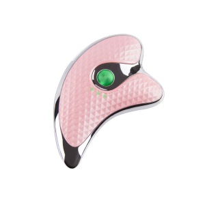 Aparat Pentru Masaj Facial Antirid si Lifting, cu Acumulator, Functie Vibratii si Incalzire Roz