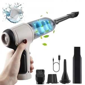 Aspirator Portabil 3-în-1 Fără Fir, Putere 120W, Accesorii Incluse, Curățare Multifuncțională pentru Casă, Mașină și Birou - Img 1