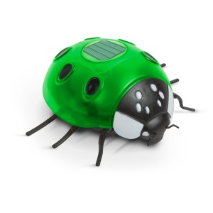 Buburuza Solară - Verde - 14,5 x 12 x 6 cm - 6 LED-uri Alb Cald - Img 2