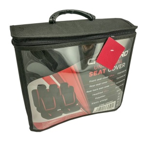 Huse Auto Universale CARGUARD - Protecție Superioră, Design Bicolor Roșu-Negru, Instalare Ușoară, Compatibilitate Extinsă, Eleganță și Confort - Img 4