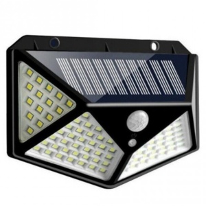 Lampa cu incarcare solara, senzor de miscare si 100 led-uri