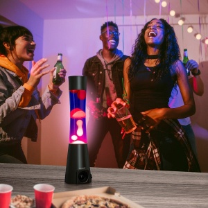 Lampă de Lavă Retro cu Difuzor Bluetooth 5.0, Multifuncțională, Design Modern, Luminoasă și Relaxantă, Ideală pentru Petreceri și Meditație, 42 cm