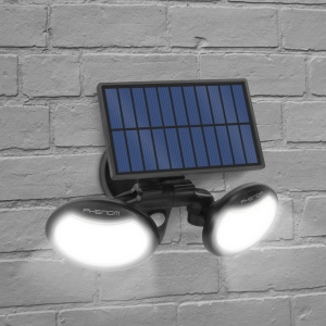 Lampa Proiector de perete cu detector de mișcare, LED COB rotativ, unitate solară, IP65, 500 lumeni - Img 1
