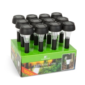 Lampă Solară LED - Alb Rece - Negru - Material Plastic: Un Plus de Lumină și Stil Grădinii Tale - Img 4