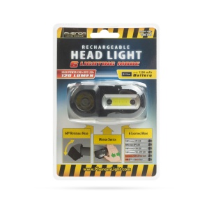 Lanternă LED COB + XPE Avansată cu Senzor de Mișcare – Luminozitate Mare, 6 Moduri de Iluminare, Baterie Încorporată, Banda Flexibilă, Ideală pentru Activități în Aer Liber și Atelier - Img 4