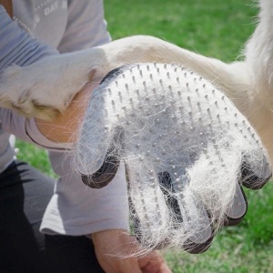Manusa Pentru Perierea si Masarea Animalelor de Companie