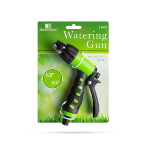Pistol de udare reglabil 3 jeturi - Mâner ergonomic - Verde/negru - Img 1