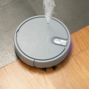 Robot Aspirator Reîncărcabil Multifuncțional 5 în 1: Aspirare, Măturare, Dezinfecție UV, Umidificare, Difuzor Parfum, Silențios și Compact, Ideal pentru Curățenie Profundă - Img 8