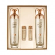 Set Emulsie & Serum Lotiune Tonică Golden Snail SKIN79 pe baza de extract de secretie de melc 120ml x 2