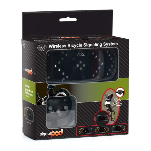 Set lumini de semnalizare wireless pentru bicicleta, 16 x 11 x 6,5 cm